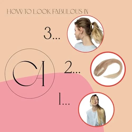 CAISHA 28" Synthetic Hair Piece Ponytail Ombré Brown Blond H118 | Heat-Resistant & Washable thumbnail 4
