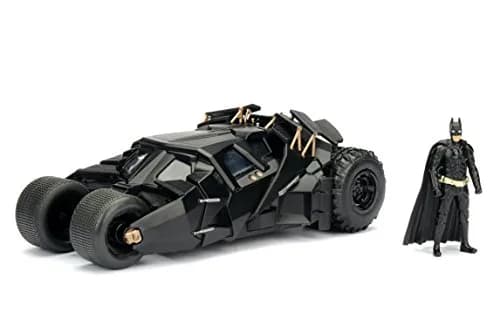 Jada Batmobile 1:24 Scale Die-Cast Vehicle with Batman Figure | Collectible Batman Model for Kids & Collectors thumbnail 1