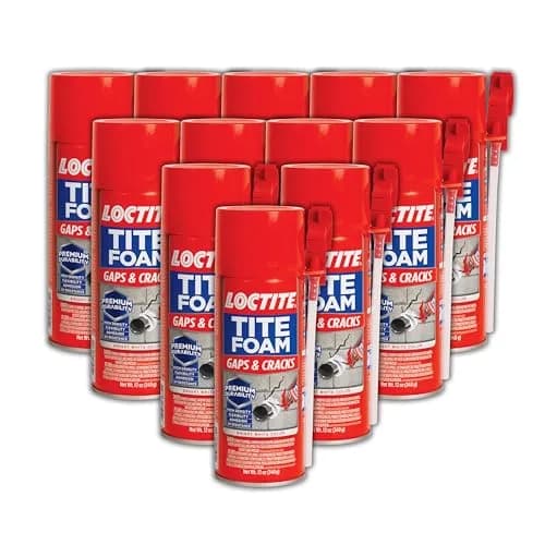 Loctite Tite Foam Gaps & Cracks Spray Foam Sealant 12 fl oz (355ml) | Insulates Gaps and Cracks Up to 1 Inch thumbnail 1