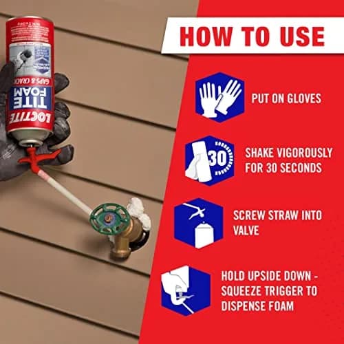 Loctite Tite Foam Gaps & Cracks Spray Foam Sealant 12 fl oz (355ml) | Insulates Gaps and Cracks Up to 1 Inch thumbnail 2