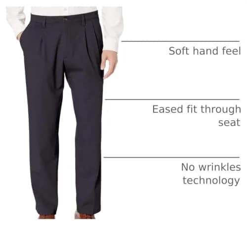 Dockers Classic Fit Khaki Pants 36W x 30L | Stretch, Wrinkle-Free, All-Day Comfort thumbnail 4