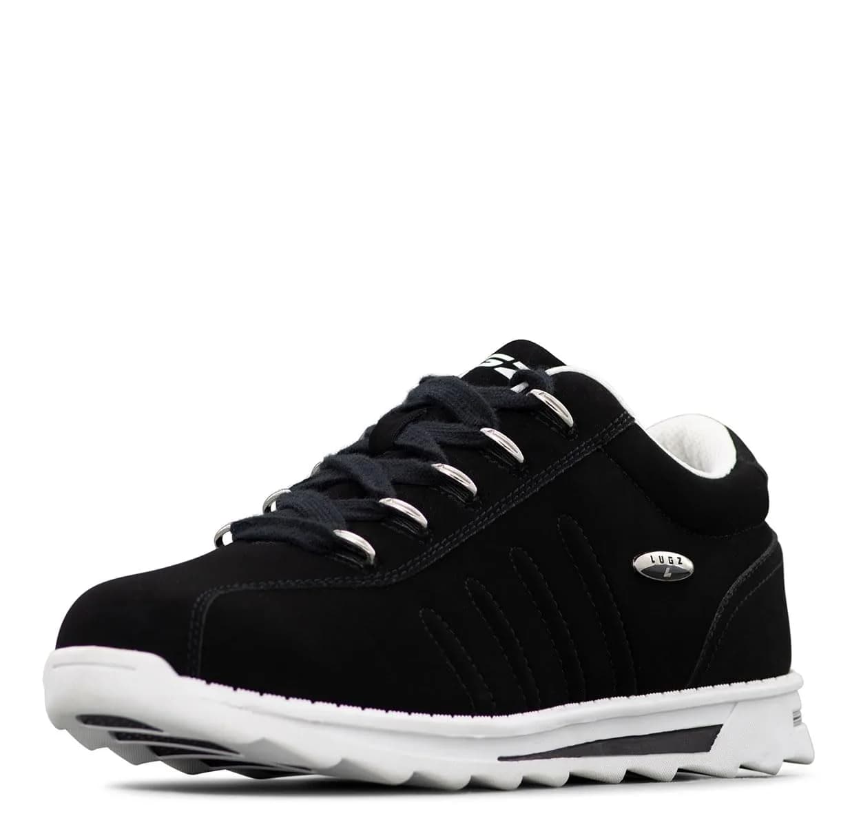 Lugz Changeover Ii Fashion Sneaker, Black/White, 7 US | Classic Athletic Style with Cushioned Comfort