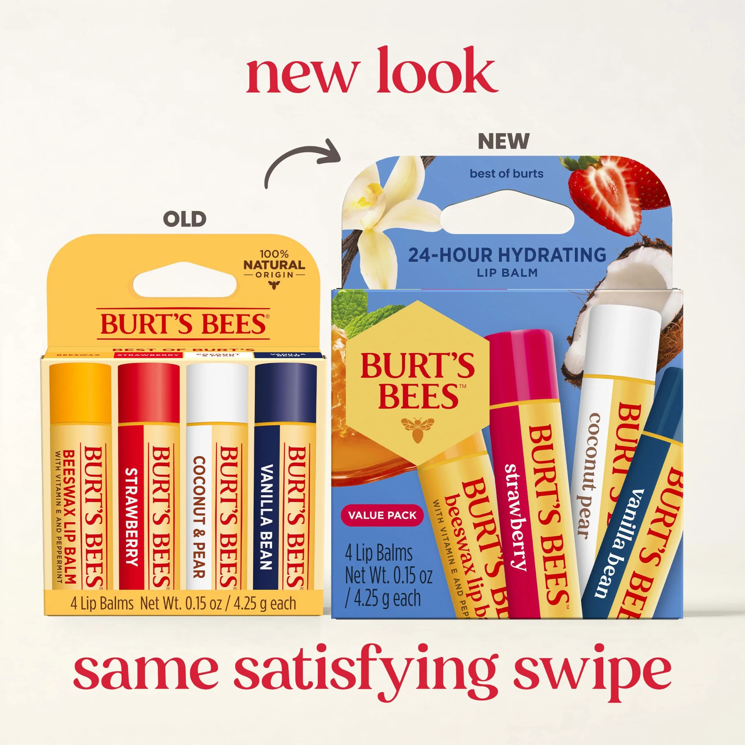 Burt's Bees Best Of Burt's Lip Balm Collection - 4 Pack of Natural Moisturizing Lip Balm - view 2