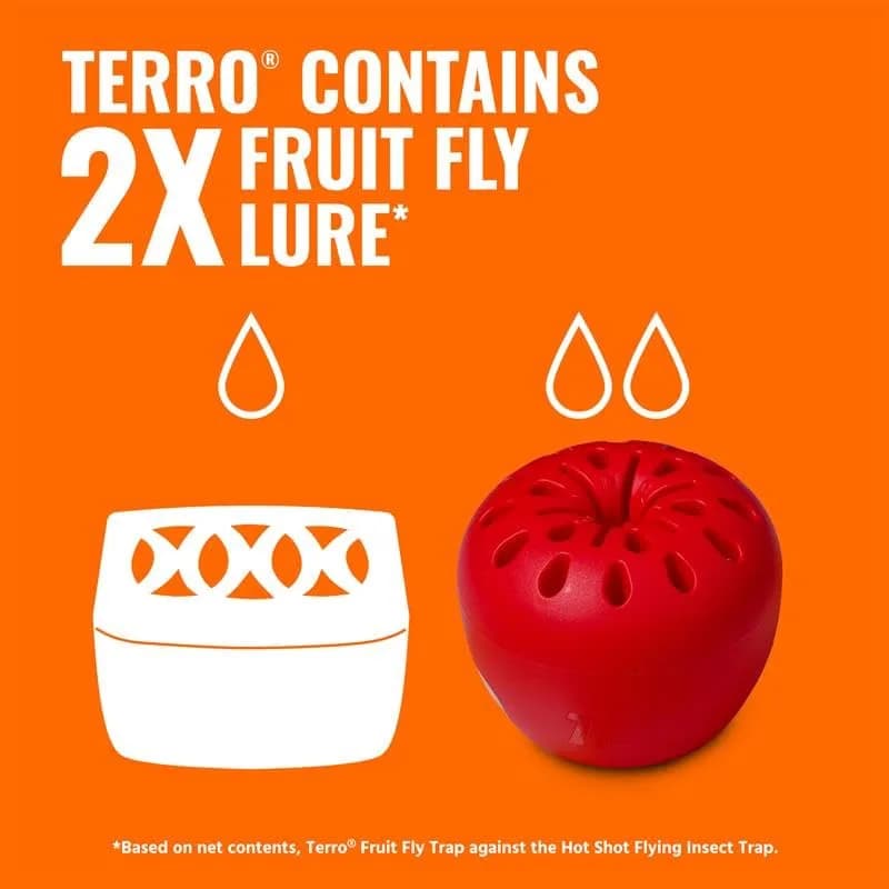 Terro Fruit Fly Trap 4-Pack | 180 Days Lure Supply, Food-Based thumbnail 7
