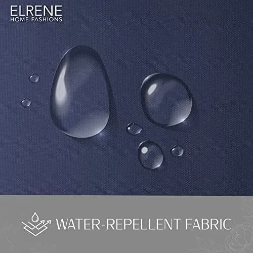 Threadmade Matine Solid Tab Top Indoor/Outdoor Window Curtain, Blue - 52" W x 95" L | UV 50+ Water-Resistant thumbnail 4