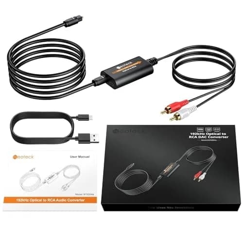 Neoteck 192kHz DAC Converter 47g (1.66 oz) | Converts Optical to RCA for Clearer Audio thumbnail 8