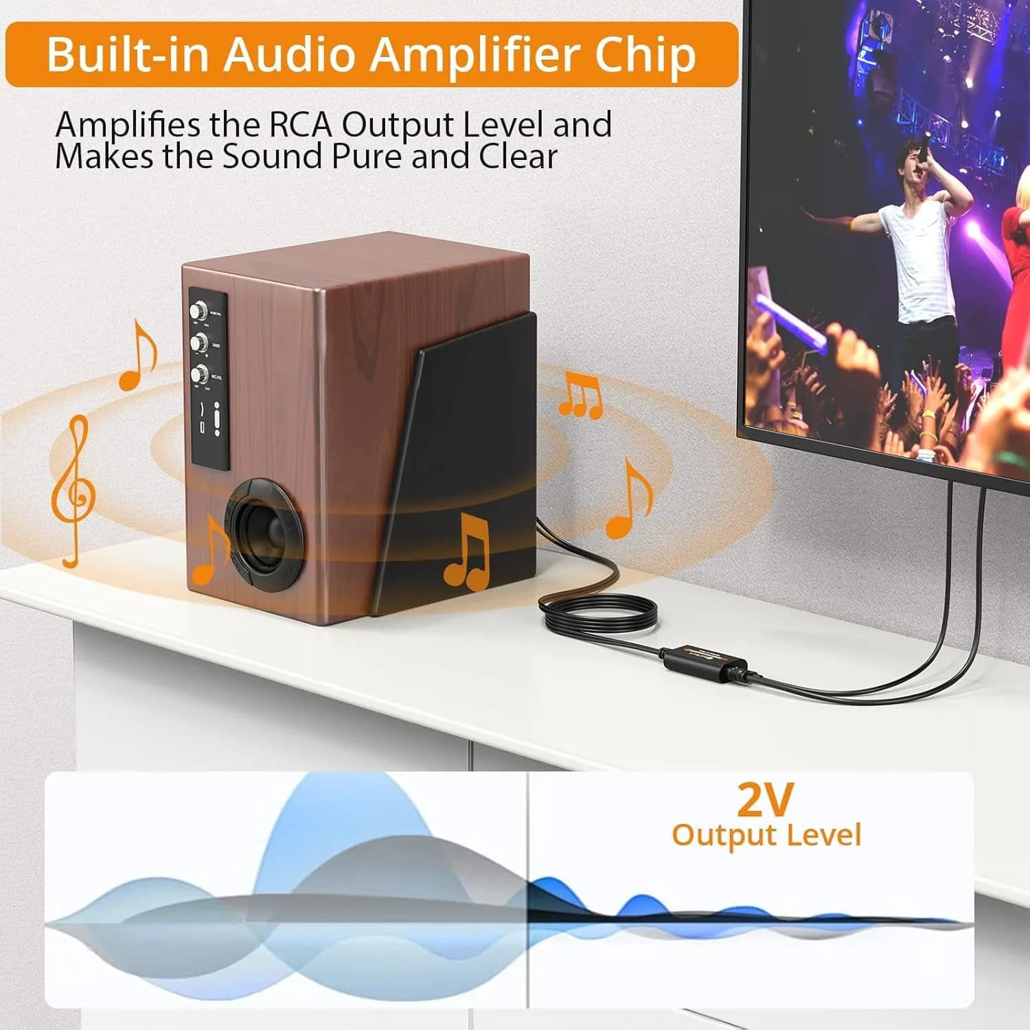 Neoteck 192kHz DAC Converter 47g (1.66 oz) | Converts Optical to RCA for Clearer Audio - view 3