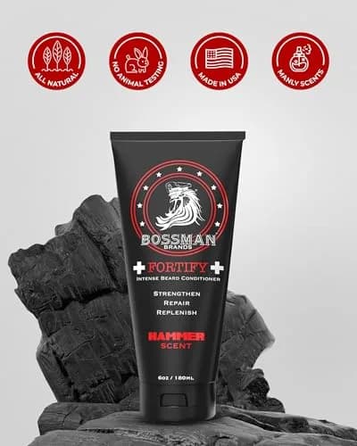 Bossman Fortify Intense Beard Conditioner Hammer 118ml (4 Fl Oz) | Strengthens, Thickens, Moisturizes thumbnail 6