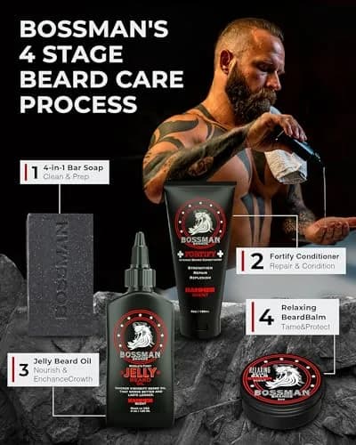 Bossman Fortify Intense Beard Conditioner Hammer 118ml (4 Fl Oz) | Strengthens, Thickens, Moisturizes thumbnail 7