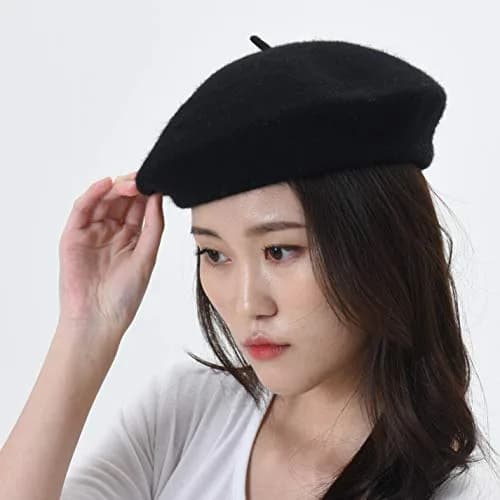 WITHMOONS Wool Beret Hat Warm Winter French Style | Classic French Look for Women thumbnail 3
