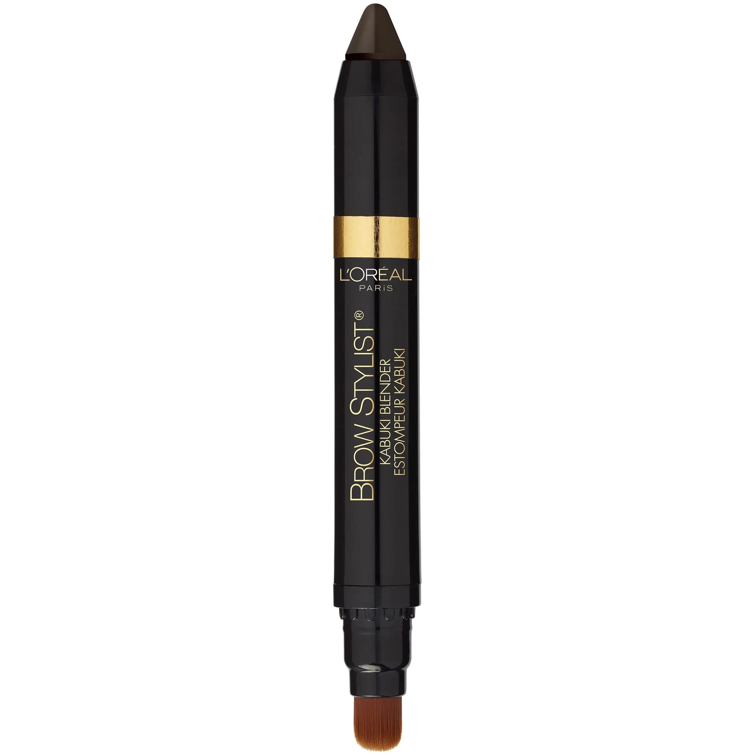 L'Oréal Paris Brow Stylist Kabuki Blender Brow Crayon, Dark Brunette, 0.05 oz. thumbnail 3
