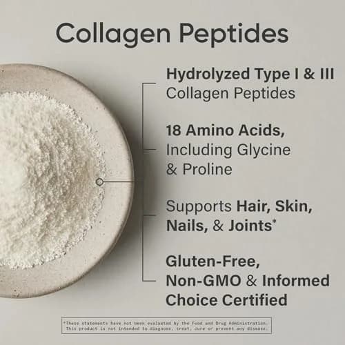 Sports Research Collagen Peptides Protein Powder, 20 Packets | Unflavored Collagen for Skin & Joints thumbnail 4