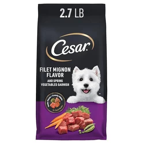 Cesar Small Breed Dry Dog Food Filet Mignon & Spring Vegetables 2.7 lb | Gourmet Nutrition for Small Dogs thumbnail 1