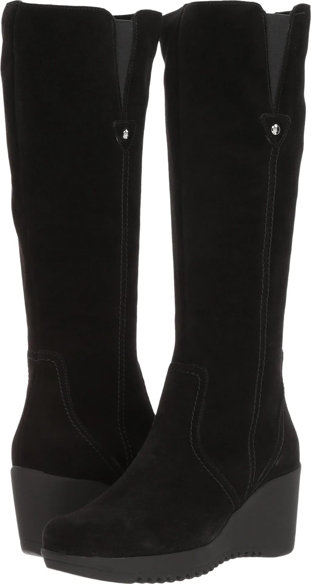 C LA CANADIENNE Grace Black Suede Waterproof Knee-High Boot 9 US | 3 mm Memory Foam Insole (70-120 chars) — Black Suede