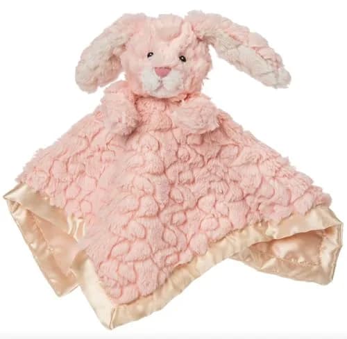 Mary Meyer Putty Nursery Character Blanket Pink Bunny 33cm (13x13 inches) | Soft Polyester Lovey for Babies thumbnail 1