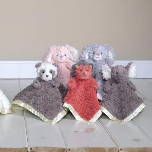 Mary Meyer Putty Nursery Character Blanket Pink Bunny 33cm (13x13 inches) | Soft Polyester Lovey for Babies thumbnail 3