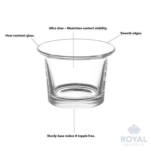 Royal Imports Hanging Oyster Glass Votive Candle Holders 2.5" Tall | Set of 6 for Weddings & Events thumbnail 4