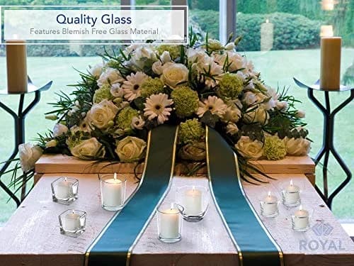 Royal Imports Hanging Oyster Glass Votive Candle Holders 2.5" Tall | Set of 6 for Weddings & Events thumbnail 7