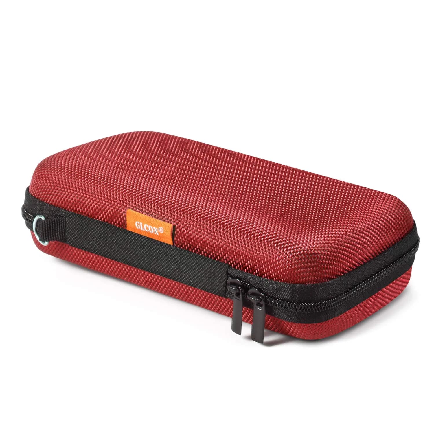 GLCON Small Carrying Bag for GPS Hard Drive | Portable EVA Protection Case with Mesh Pocket — Red