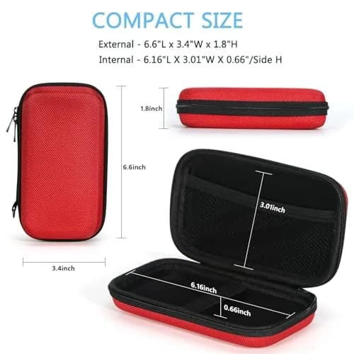 GLCON Hard Protective Travel Case, Shockproof EVA Electronic Organizer | Fits Anker, Jackery, RAVPower Power Banks & Travel Gadgets thumbnail 3