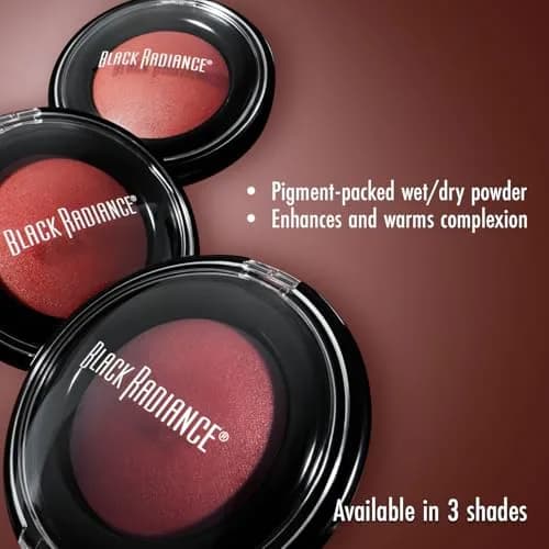 Black Radiance Artisan Color Baked Blush Warm Berry 29.57 ml (1 Fl Oz) | Natural Glow & Contour thumbnail 2
