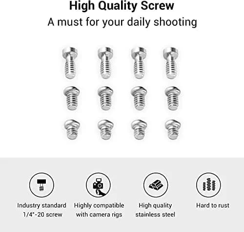 SMALLRIG Allen Wrench Screw 1/4" Screws Accessories Tool (12pcs/Pack) | Stainless Steel, 12pcs, 1/4" Thread, Camera Support thumbnail 4