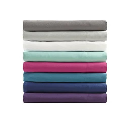 Comfort Spaces Microfiber Deep Pocket Full Sheet Set 4 pcs Aqua | 14-inch Pocket Depth, Solid Color thumbnail 9