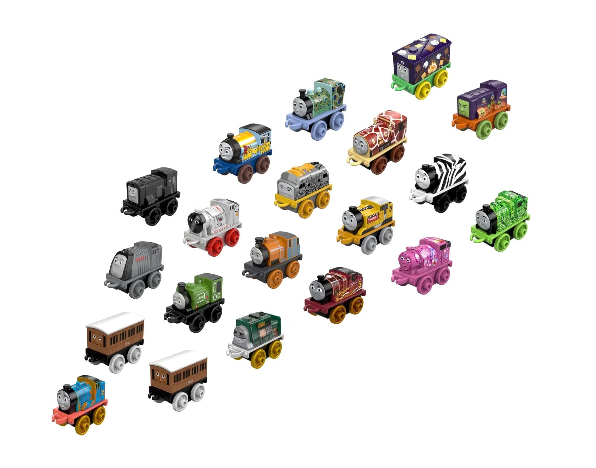 Thomas & Friends MINIS Toy Trains 20 Pack Miniature Push-Along Engines | Ages 3+ Years - main product image