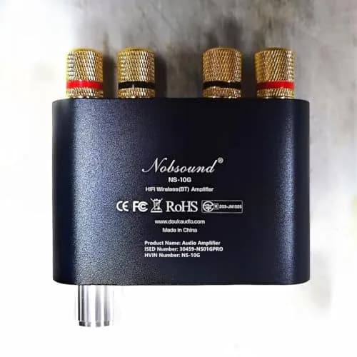 Nobsound NS-10G Bluetooth 5.0 2 Channel Power Amplifier 50Wx2 | HiFi Stereo Mini Amp Wireless Receiver thumbnail 9