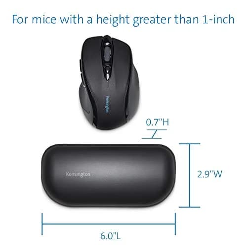 Kensington ErgoSoft Wrist Rest for Standard Mouse, Black | Gel Cushioned, Ergonomist Approved, 2.9 x 0.7 x 6 inches thumbnail 5