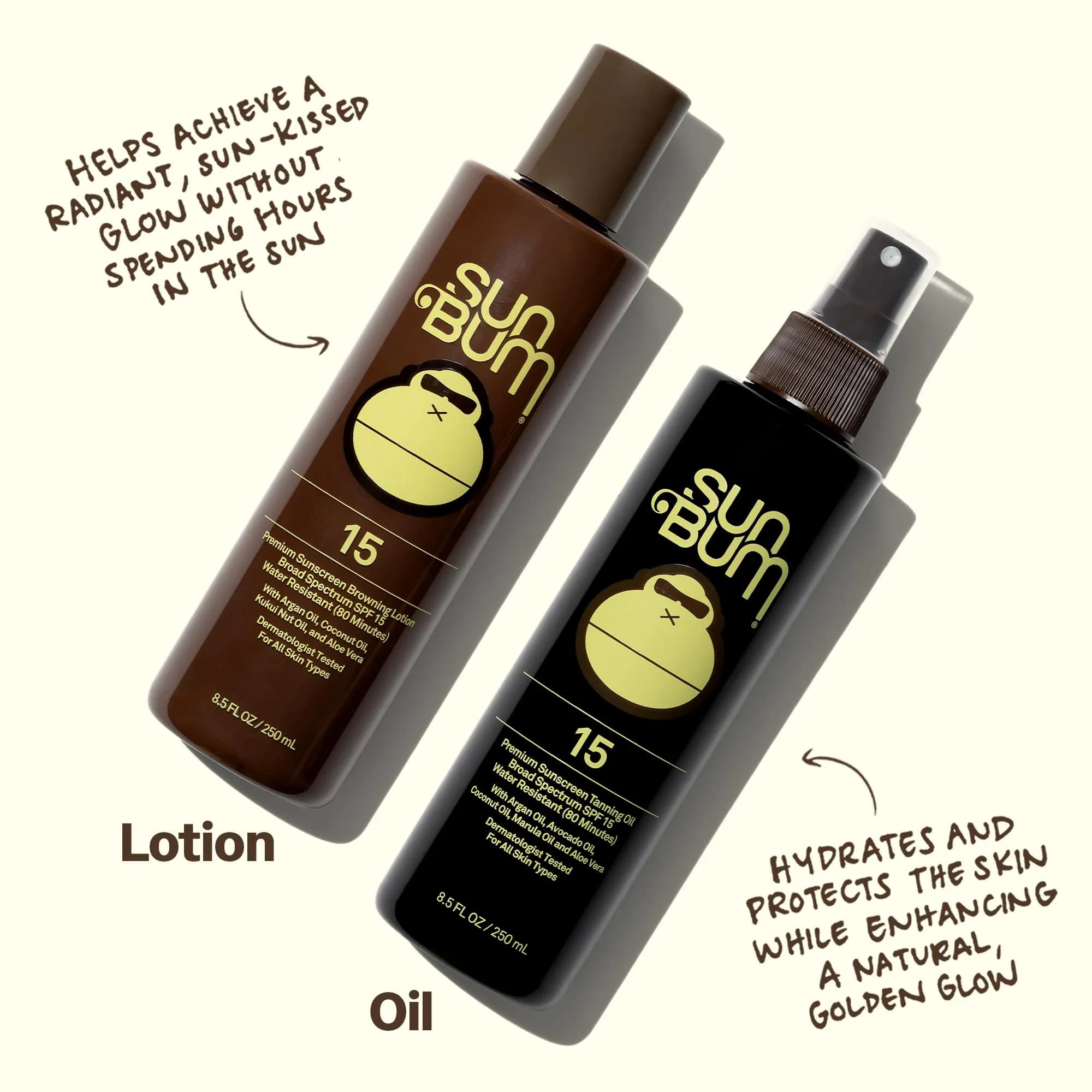 Sun Bum SPF 15 Moisturizing Tanning Oil 8.5 Fl Oz | Broad Spectrum UVA/UVB Protection - view 4