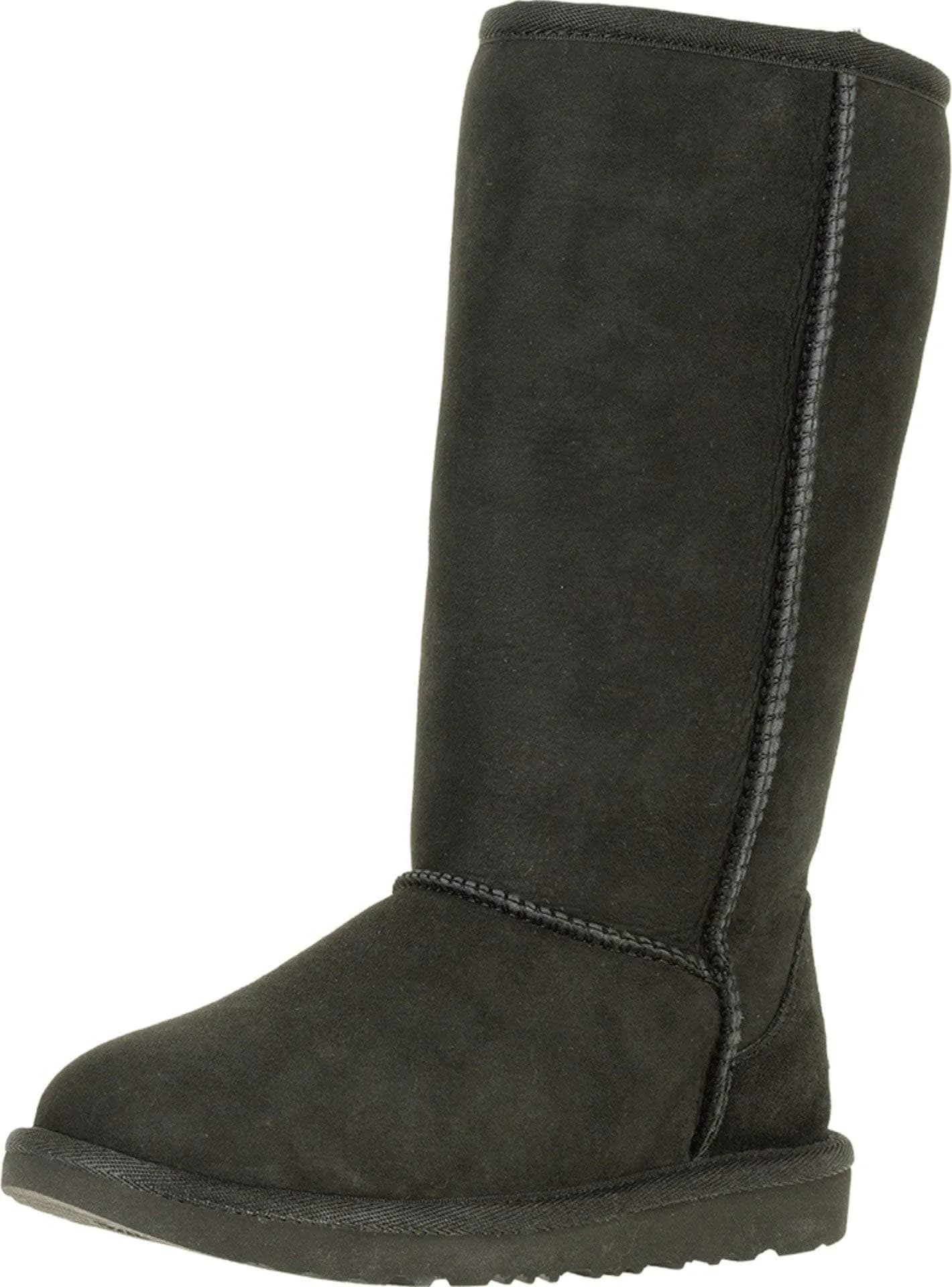 UGG Unisex-Child Classic Tall II Boot Black 11.25 inch Shaft (Little Kid Size 3) - main product image