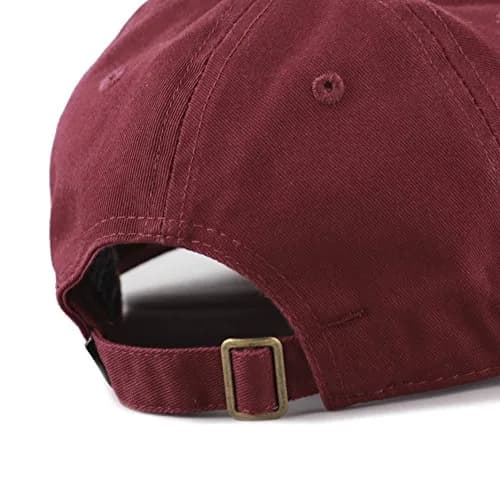 The Hat Depot Kids Washed Low Profile Cotton Baseball Cap | Burgundy, 2-5 yrs thumbnail 4