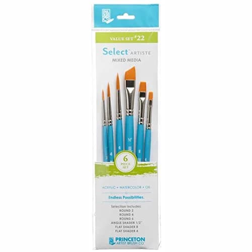 Princeton Select Artiste Series 3750 Paint Brush Set of 7 | Nylon Bristle for Acrylic, Watercolor, Oil thumbnail 1