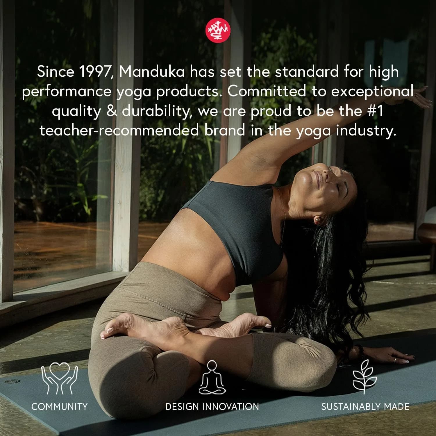 Manduka X Yoga Mat 71" x 24" | 5mm Thick TPE Fitness Mat for Yoga, Outdoors, Stretching - view 6