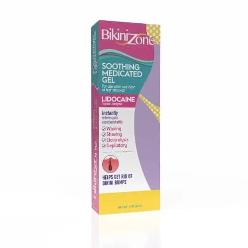 Bikini Zone Medicated After Shave Gel with Lidocaine 1 Oz | Soothes Razor Burn & Bumps thumbnail 1