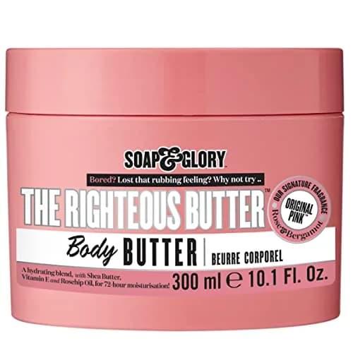 Soap & Glory The Righteous Body Butter 300ml (10.1 Fl Oz) | Clinically Proven 72-Hour Hydration thumbnail 1