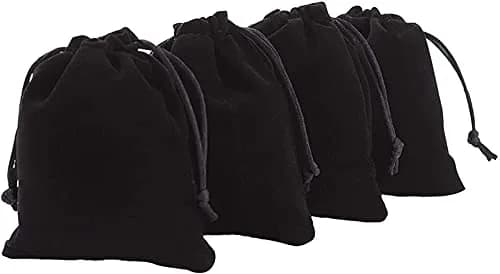 KUPOO Velvet Cloth Jewelry Pouches 4" X 3" | Elegant Small Gift Bags for Jewelry & Favors thumbnail 3