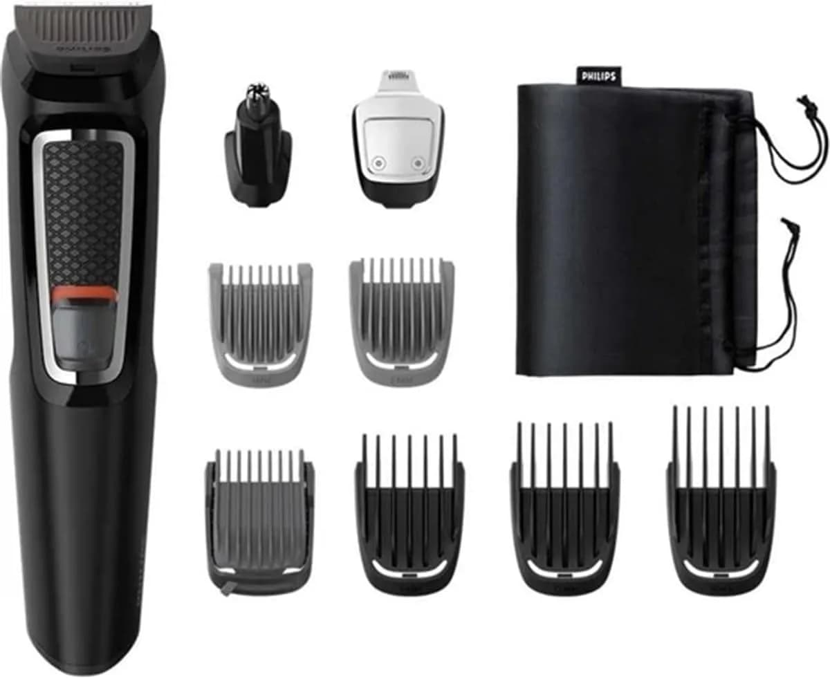 Philips Norelco Multigroom 3000 MG3740 All-in-One Trimmer - Black/Silver, 13 Pieces, 60-Min Runtime - view 2