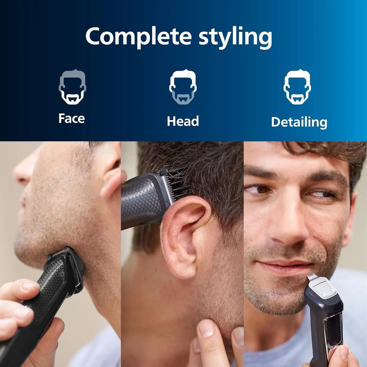 Philips Norelco Multigroom 3000 MG3740 All-in-One Trimmer - Black/Silver, 13 Pieces, 60-Min Runtime - view 3