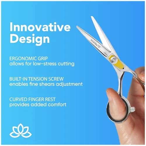 Equinox Razor Edge Series Professional Hair Scissors - 6.5” Premium Japanese Stainless Steel Hair Cutting Shears, Hair Razors, Barber Accessories & Salon Supplies thumbnail 6