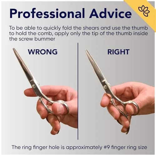 Equinox Razor Edge Series Professional Hair Scissors - 6.5” Premium Japanese Stainless Steel Hair Cutting Shears, Hair Razors, Barber Accessories & Salon Supplies thumbnail 7