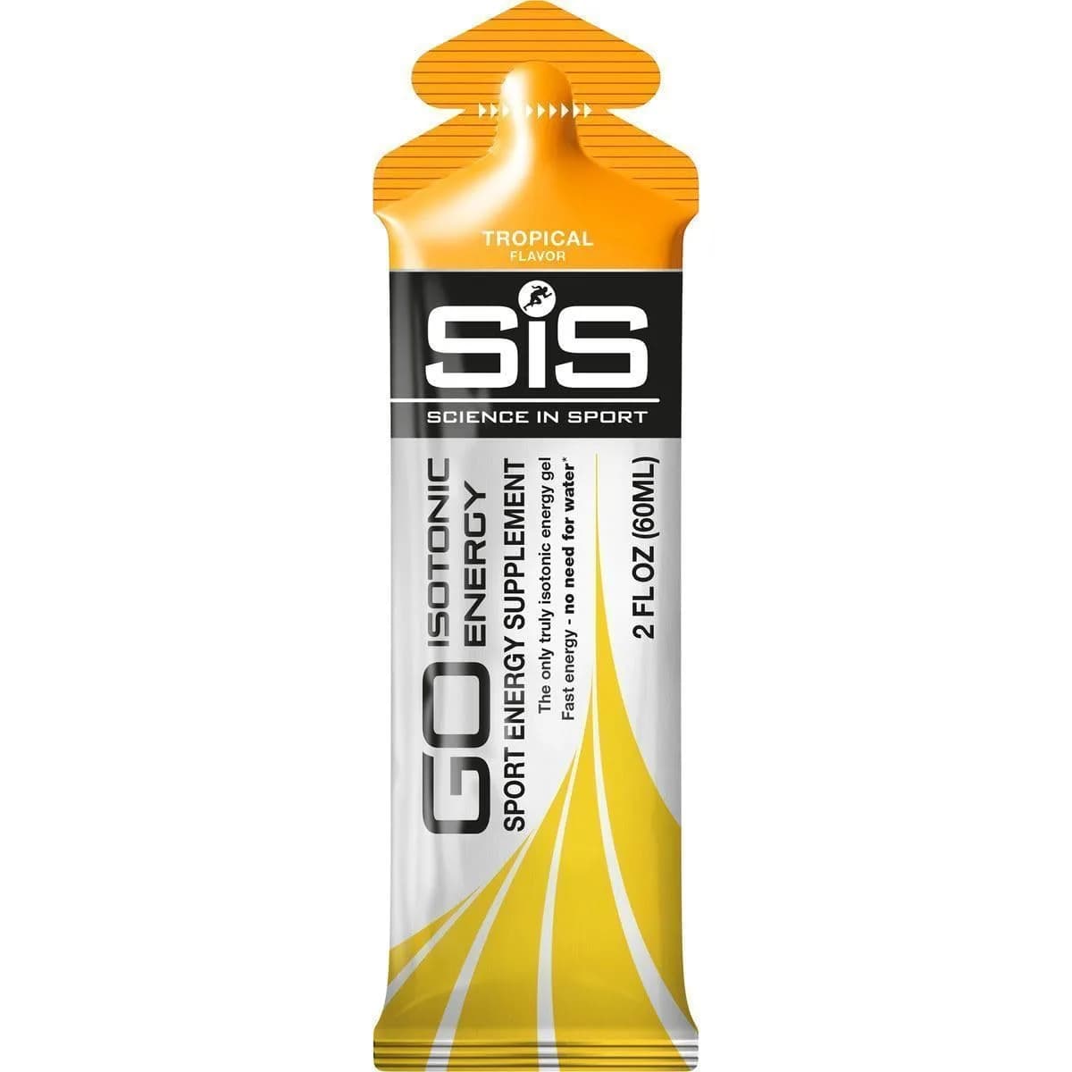 Science in Sport Isotonic Energy Gel Tropical Flavor 60ml (2 Fl Oz) | Fast Acting Carbs for Endurance — Tropical