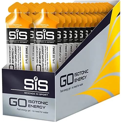Science in Sport Isotonic Energy Gel Tropical Flavor 60ml (2 Fl Oz) | Fast Acting Carbs for Endurance thumbnail 2