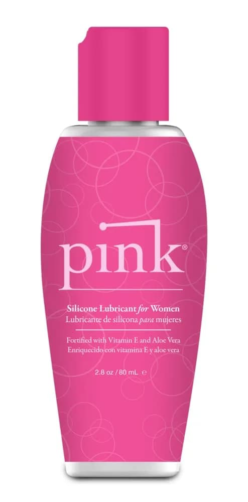 Pink Silicone Lube - Silicone Based Liquid Personal Lubricant for Women - 80 ml | Long-Lasting & Hypoallergenic — Silicone Based- Non Scented