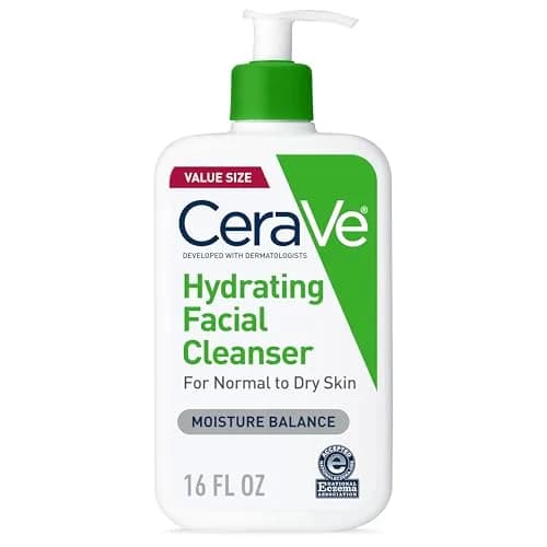 CeraVe Hydrating Cleanser with Hyaluronic Acid & Ceramides, Face Wash for Dry Skin, 237ml (8 Fl Oz) - main product image