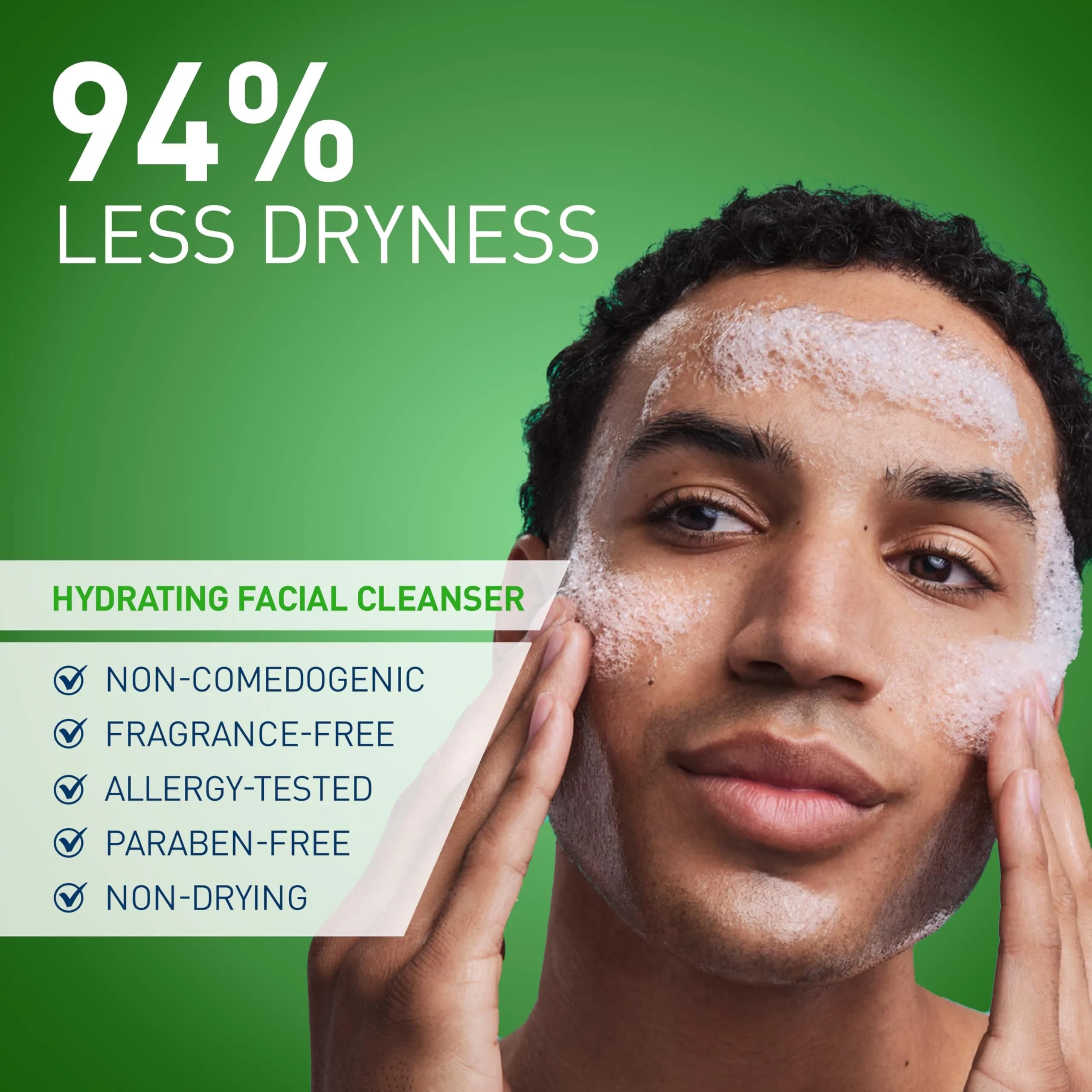 CeraVe Hydrating Cleanser with Hyaluronic Acid & Ceramides, Face Wash for Dry Skin, 473ml (16 Fl Oz) - view 4