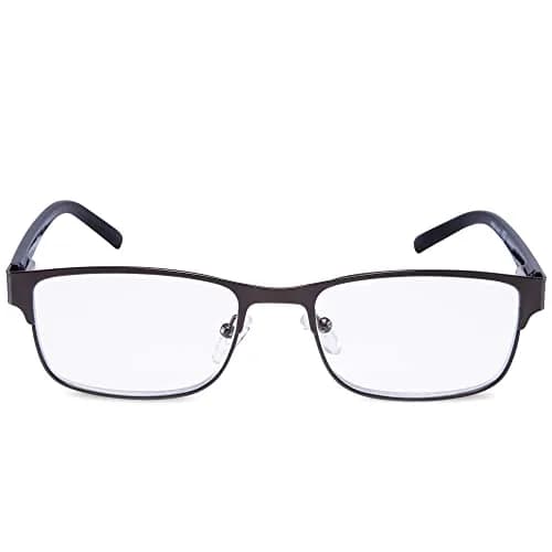 EYEGUARD Metal Deluxe Rectangular Reading Glasses 2.25 Diopters | Stainless Steel Frame thumbnail 4