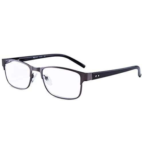 EYEGUARD Metal Deluxe Rectangular Reading Glasses 2.25 Diopters | Stainless Steel Frame thumbnail 2