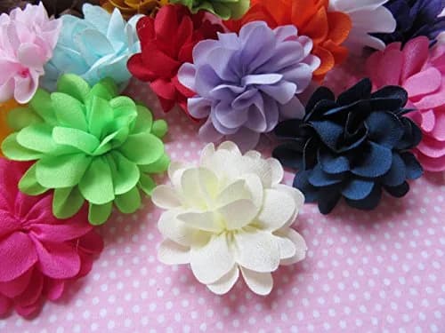 YYCRAFT Satin Silk Flower Hair Headband Pack of 38 | 2" Floral Hair Accessories for Girls & Infants thumbnail 4